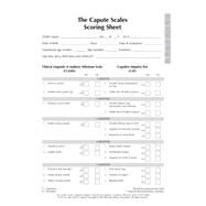 The Capute Scales Scoring Sheets by Accardo, Pasquale, 9781557668141