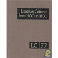 Literature Criticism from 1400 to 1800 by Lablanc, Michael L., 9780787658144