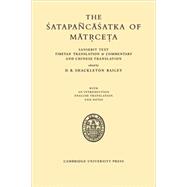 The Satapancasatka of Matrceta by D. R. Shackleton Bailey, 9780521118149