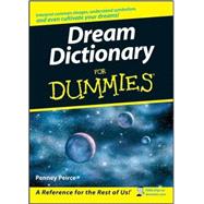 Dream Dictionary For Dummies by Peirce, Penney, 9780470178164