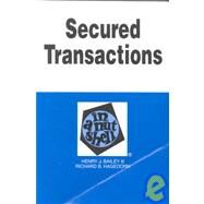 Secured Transactions in a Nutshell by Bailey, Henry J., 9780314238177