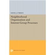 Neighborhood Organization and Interest-Group Processes by David J. O'Brien, 9780691028187