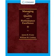 Mindtap Reader for Evans' Managing for Quality and Performance Excellence, 2-terms Instant Access Card by Evans, James R.; Lindsay, William M., 9780357118207