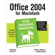 Office 2004 For Macintosh by Walker, Mark H., 9780596008208