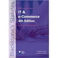 Blackstone's Statutes on IT and e-Commerce by Hedley, Steve; Aplin, Tanya, 9780199238217