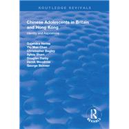 Chinese Adolescents in Britain and Hong Kong: Identity and Aspirations by Verma,Gajendra, 9781138618220