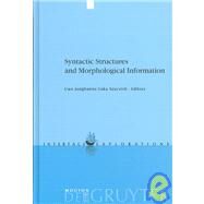 Syntactic Structures and Morphological Information by Junghanns, Uwe, 9783110178241