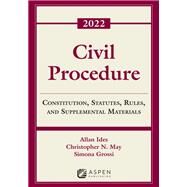 CIVIL PROCEDURE: CONST STAT SUPP - 2022 by Ides, Allan; May, Christopher N.; Grossi, Simona, 9781543858242