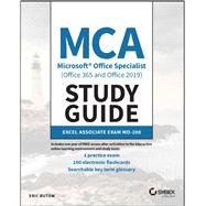 MCA Microsoft Office Specialist (Office 365 and Office 2019) Study Guide Excel Associate Exam MO-200 by Butow, Eric, 9781119718246