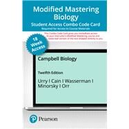 Modified Mastering Biology with Pearson eText -- Combo Acces Card -- for Campbell Biology (18-Weeks) by Urry, Lisa A.; Cain, Michael L.; Wasserman, Steven A.; Minorsky, Peter V.; Orr, Rebecca, 9780136858256