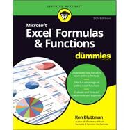 Excel Formulas & Functions For Dummies by Bluttman, Ken, 9781119518259