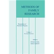 Methods of Family Research: Biographies of Research Projects by Sigel; Irving E., 9780898598261