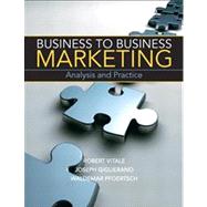 Business to Business Marketing by Vitale, Robert; Pfoertsch, Waldemar; Giglierano, Joseph, 9780136058281