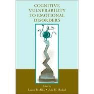 Cognitive Vulnerability to Emotional Disorders by Alloy; Lauren B., 9780805838282