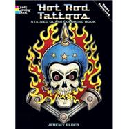 Hot Rod Tattoos Stained Glass Coloring Book by Elder, Jeremy, 9780486488295