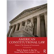 American Constitutional Law by Ralph Rossum; G. Alan Tarr; Vincent Phillip Munoz; John C. Yoo, 9781003668305