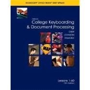 Gregg College Keyboarding & Document Processing (GDP); Microsoft Word 2007 Update, Lessons 1-60 text by Ober, Scot; Johnson, Jack; Zimmerly, Arlene, 9780073368313