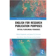 English for Research Publication Purposes: a critical pragmatic approach by Englander; Karen, 9781138698314