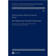Der Allgemeine Teil Des Privatrechts by Baldus, Christian; Dajczak, Wojciech, 9783631628317