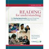 Reading for Understanding : How Reading Apprenticeship Improves Disciplinary Learning in Secondary and College Classrooms by Schoenbach, Ruth; Greenleaf, Cynthia; Murphy, Lynn, 9780470608319