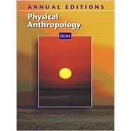 Annual Editions : Physical Anthropology 03/04 by ANGELONI ELVIO, 9780072548327