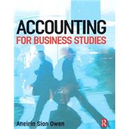 Accounting for Business Studies by Owen,Aneirin, 9780750658348