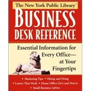 New York Public Library Business Desk Reference by The New York Public Library, 9780471328353