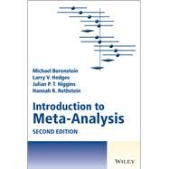 Introduction to Meta-Analysis by Borenstein, Michael; Hedges, Larry V.; Higgins, Julian P. T.; Rothstein, Hannah R., 9781119558354
