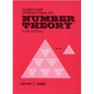 Elementary Introduction to Number Theory by Long, Calvin T., 9780881338362