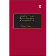 Immunity and International Criminal Law by Simbeye,Yitiha, 9781138258365