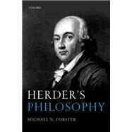 Herder's Philosophy by Forster, Michael N., 9780199588367