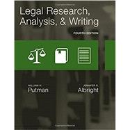 Legal Research, Analysis, and Writing by Putman, William H.; Albright, Jennifer, 9781305948372