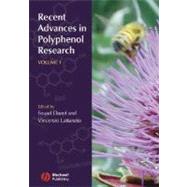 Recent Advances in Polyphenol Research, Volume 1 by Daayf, Fouad; Lattanzio, Vincenzo, 9781405158374