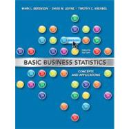 Basic Business Statistics by Berenson, Mark L.; Levine, David M.; Krehbiel, Timothy C., 9780132168380