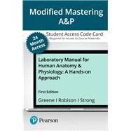 Modified Mastering A&P with Pearson eText -- Access Card -- for Human Anatomy & Physiology Laboratory Manual A Hands-on Approach by Greene, Melissa; Robison, Robin; Strong, Lisa, 9780135718391