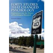 Forty Studies that Changed Psychology by Hock, Roger, 9780205918393