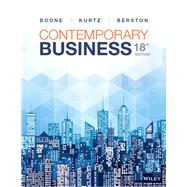 Contemporary Business by Boone, Louis E.; Kurtz, David L.; Berston, Susan, 9781119498414