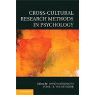 Cross-Cultural Research Methods in Psychology by Edited by David Matsumoto , Fons J. R. van de Vijver, 9780521758420