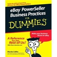 eBay PowerSeller Business Practices For Dummies by Collier, Marsha, 9780470168424