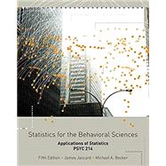 Custom Statistics for the Behavioral Sciences-VCU by James Jaccard; Michael A. Becker, 9781133358428