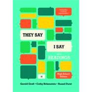 They Say / I Say by Graff, Gerald; Birkenstein, Cathy; Durst, Russel, 9780393938432