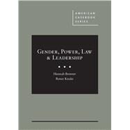 Gender, Power, Law & Leadership by Brenner, Hannah; Knake Jefferson, Renee N., 9781642428438