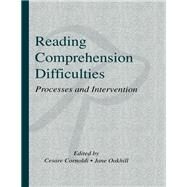 Reading Comprehension Difficulties by Cornoldi; Cesare, 9780805818451