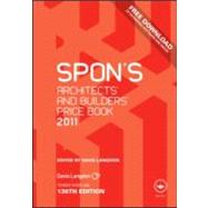 Spon's Architects' and Builders' Price Book 2011 by Langdon; Davis, 9780415588454