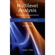 Multilevel Analysis: Techniques and Applications, Second Edition by Hox; Joop J., 9781848728455