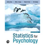 Statistics for Psychology [Rental Edition] by Aron, Arthur, 9780136658474