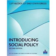 Introducing Social Policy by Alcock; Cliff, 9781405858489