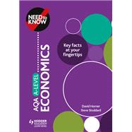 Need to Know: AQA A-level Economics by David Horner; Steve Stoddard, 9781510428492