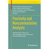 Positivity and Noncommutative Analysis by Buskes, Gerard; De Jeu, Marcel; Dodds, Peter; Schep, Anton; Sukochev, Fedor, 9783030108496