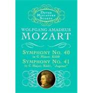 Symphonies Nos. 40 & 41 by Mozart, Wolfgang Amadeus, 9780486298498